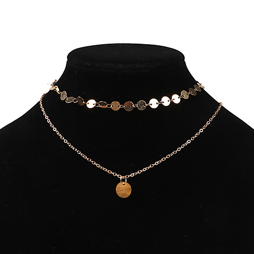 

Women's Necklace Friends European Romantic Casual / Sporty Sweet Chrome Gold 39 cm Necklace Jewelry 1pc For Street Festival