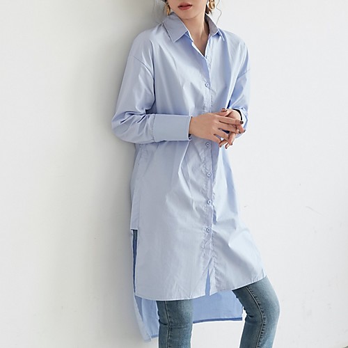 

Women's Daily Shirt - Solid Colored White