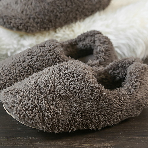 

Men's Faux Fur Fall & Winter Slippers & Flip-Flops Warm Camel