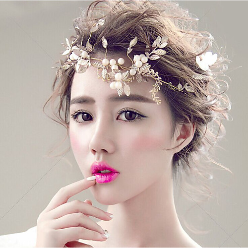 

Women's Hair Jewelry For Wedding Engagement Party Wedding Geometrical Alloy Gold 1pc