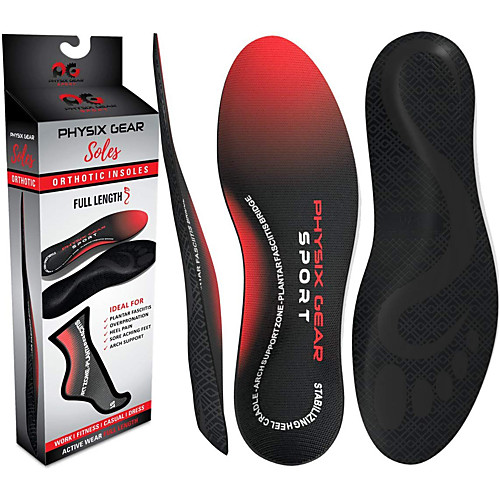 

Orthotic Inserts Shoe Inserts Running Insoles Men's Women's Flat Feet Foot O Type Leg X Type Leg Sports Insoles Foot Supports Shock Absorption Arch Support Breathable for Running Jogging Spring