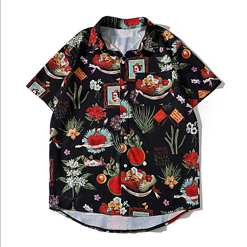 

Men's Daily Shirt - Floral Black