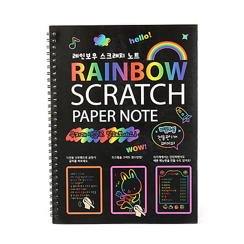 

Drawing Toy Scratch Map Drawing Tablet Family Focus Toy DIY Funny Pure Paper Kids All Toy Gift 10 pcs