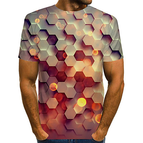 

Men's Daily Basic T-shirt - 3D Rainbow