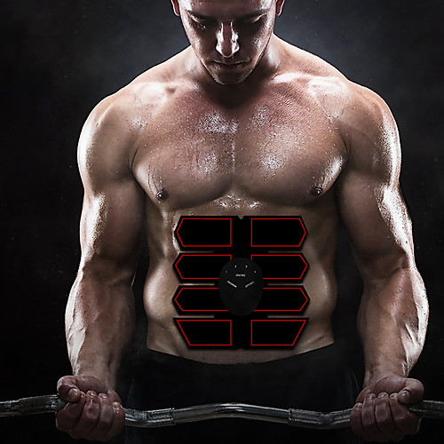 

Abs Stimulator Abdominal Toning Belt EMS Abs Trainer Sports Silicon PU (Polyurethane) ABS Resin Exercise & Fitness Gym Workout Smart Electronic Muscle Toner Muscle Toning Tummy Fat Burner For Men