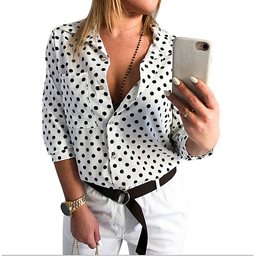 

Women's Daily Shirt - Polka Dot Wine