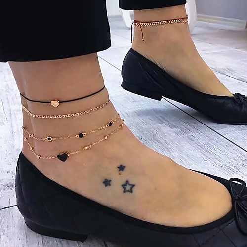 

Leg Chain Elegant Trendy Ethnic Women's Body Jewelry For Wedding Party Date Alloy Wedding Friends Gold 5 pcs