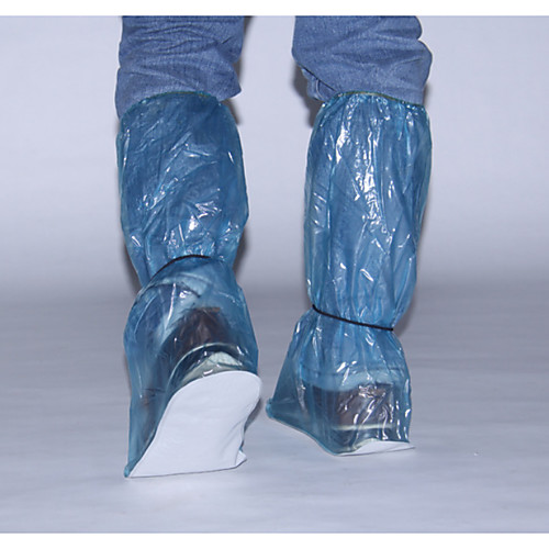 

Plastic PVC Transparent Shoe Cover Waterproof Outdoor Red / Blue / Khaki
