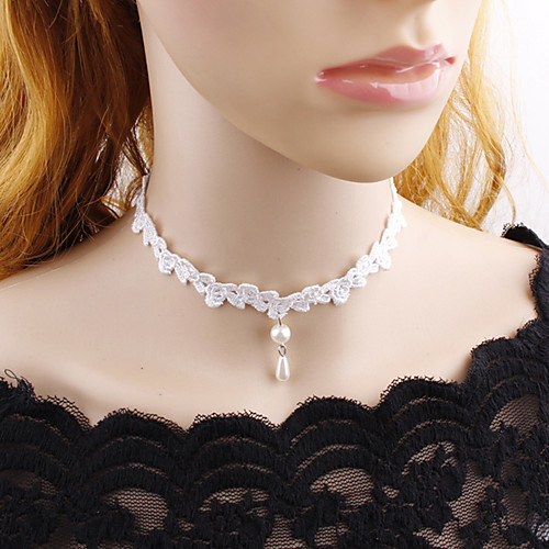 

Women's Necklace Friends European Romantic Casual / Sporty Sweet Chrome White 30 cm Necklace Jewelry 1pc For Street Festival