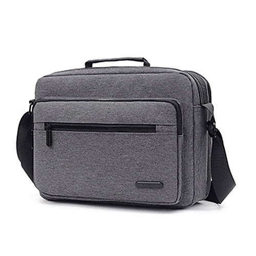 

Men's Zipper Polyester Satchel Solid Color Black / Blue / Gray