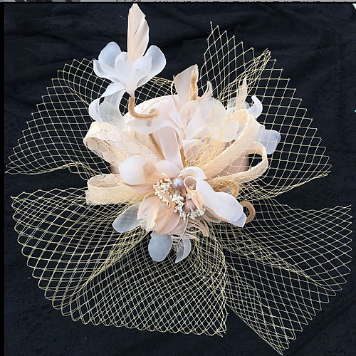 

Net Headwear with Hollow-out / Plaid / Solid 1 Piece Party / Evening Headpiece
