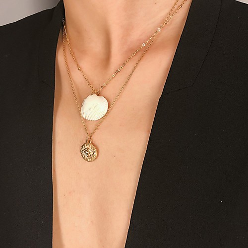 

Women's Necklace Friends European Romantic Casual / Sporty Sweet Chrome Gold Silver 45 cm Necklace Jewelry 1pc For Street Festival