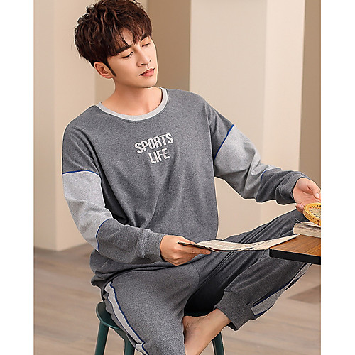 

Men's Suits Nightwear Blue Gray M L XL