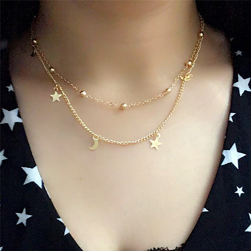 

Women's Necklace Friends European Romantic Casual / Sporty Sweet Chrome Gold Silver 38 cm Necklace Jewelry 1pc For Street Festival