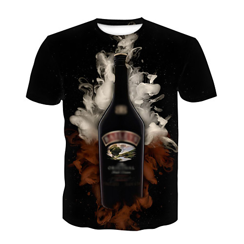 

Men's Party Club T-shirt - 3D / Beer Print Black
