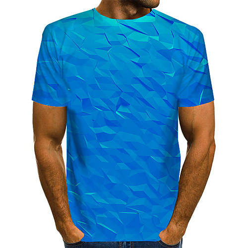 

Men's Daily Basic T-shirt - 3D Rainbow