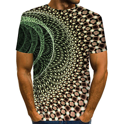 

Men's Daily Basic T-shirt - 3D Rainbow