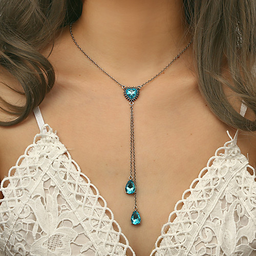 

Women's Necklace Friends European Romantic Casual / Sporty Sweet Chrome Blue 45 cm Necklace Jewelry 1pc For Street Festival