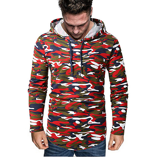 

Men's Casual Hoodie - Geometric Wine US32 / UK32 / EU40