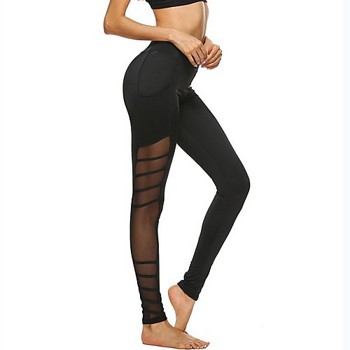 

Activewear Bottoms / Yoga Women's Training Chinlon / Polyester Taffeta Ruching Pants