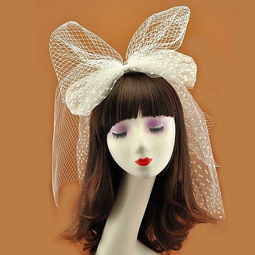 

Net Headdress with Bowknot 1 Piece Wedding / Tea Party Headpiece