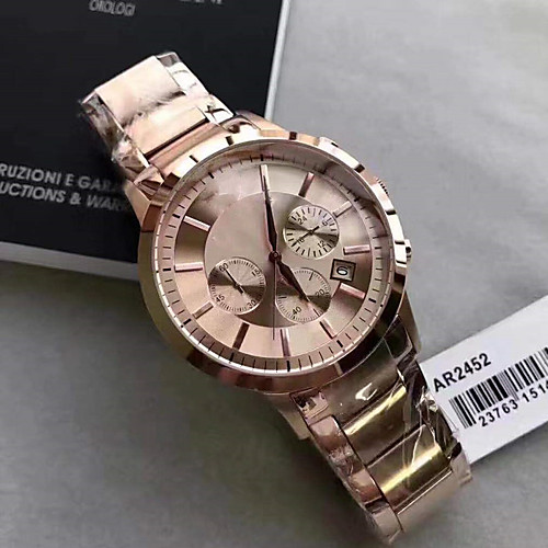 

Unisex Steel Band Watches Japanese Quartz Stainless Steel 30 m Water Resistant / Waterproof Day Date Analog Elegant Fashion - Gold Blue White One Year Battery Life