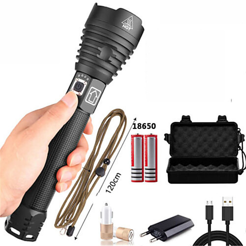 

Flashlight Kits Handheld Flashlights / Torch Waterproof 18650 lm LED Emitters 3 Mode with Batteries and Chargers Waterproof Portable Wearproof Durable Camping / Hiking / Caving Everyday Use Cycling