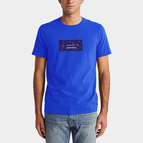 

Men's Daily Sports Business / Basic T-shirt - Rainbow / Letter Black & White, Print Black