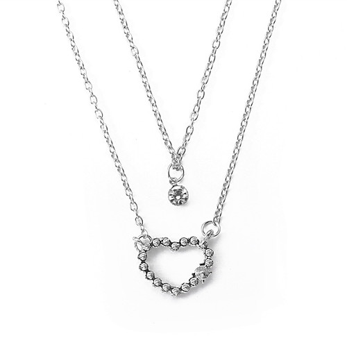 

Women's Necklace Friends European Romantic Casual / Sporty Sweet Chrome Silver 48 cm Necklace Jewelry 1pc For Street Festival