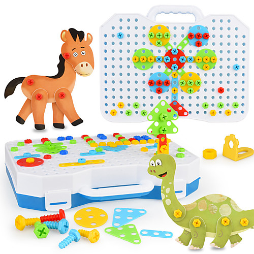 

Construction Set Toys 130 pcs Dinosaur compatible Legoing Electronic Boys and Girls Toy Gift / Kid's