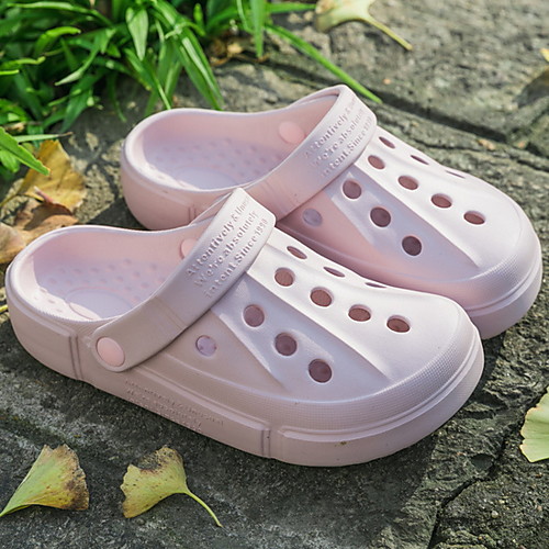 

Women's Slippers & Flip-Flops Flat Heel Round Toe PVC Summer Yellow / Green / Pink