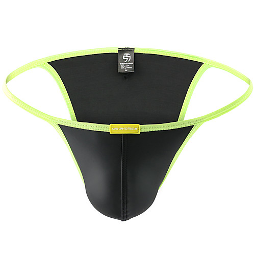 

Men's Basic Briefs Underwear - Normal Low Waist Black White Yellow M L XL