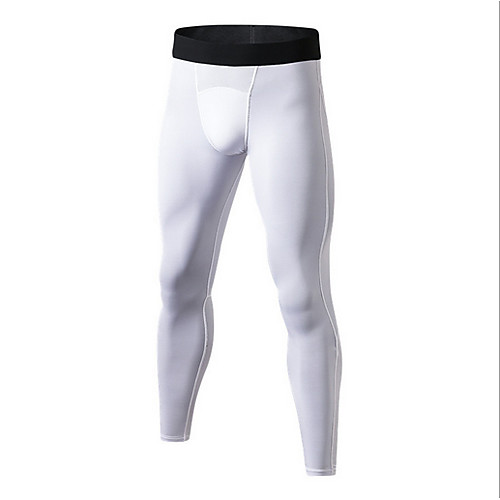 

Compression Gym Men's Normal Cotton Sexy Long Johns Color Block Mid Waist