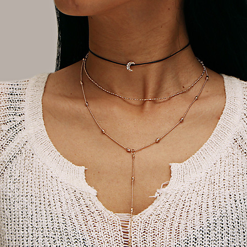 

Women's Pendant Necklace Necklace Friends European Romantic Casual / Sporty Sweet Chrome Gold 45 cm Necklace Jewelry 1pc For Street Festival