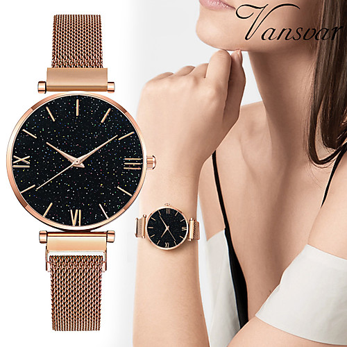 

Women's Quartz Watches Fashion Black Blue Purple Alloy Chinese Quartz Rose Gold Purple Blue Casual Watch Analog One Year Battery Life