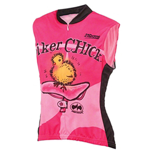 

21Grams Women's Sleeveless Cycling Jersey Cycling Vest 100% Polyester Fuchsia Bird Bike Jersey Top Mountain Bike MTB Road Bike Cycling UV Resistant Breathable Quick Dry Sports Clothing Apparel