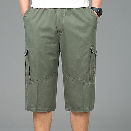 

Men's Basic Shorts / Bermuda shorts Pants - Solid Colored Khaki Green Black US32 / UK32 / EU40 US34 / UK34 / EU42