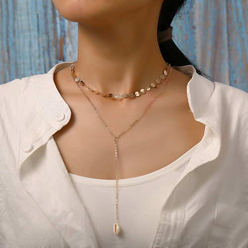 

Women's Pendant Necklace Necklace Friends European Romantic Casual / Sporty Sweet Chrome Gold 45 cm Necklace Jewelry 1pc For Street Festival