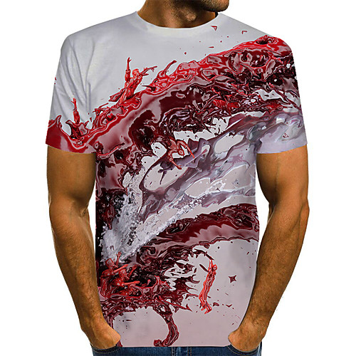 

Men's Daily Basic T-shirt - 3D Rainbow