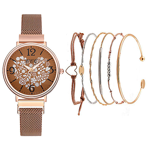 

Women's Steel Band Watches New Arrival Fashion Black Blue Silver Stainless Steel Chinese Quartz Rose Gold Purple Red Chronograph Cute New Design 1 set Analog One Year Battery Life