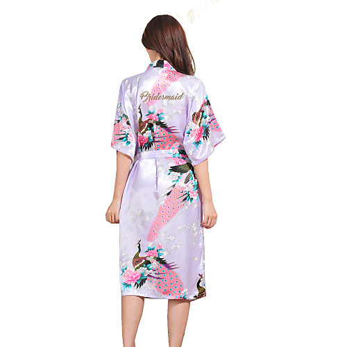 

Normal Rayon Robes Sexy Floral Wedding Sash / Ribbon Sexy