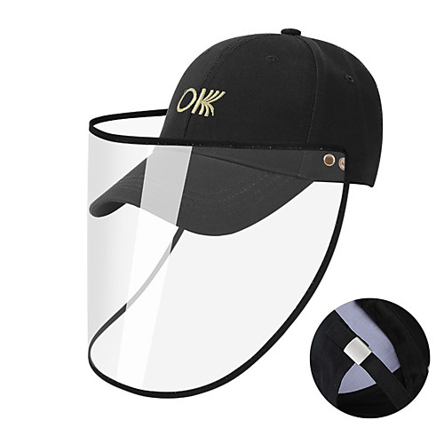 

Hiking Hat Pollution Protection Mask Waterproof Breathable Ultraviolet Resistant Comfortable Solid Color POLY Cotton Blend Spring Summer for Men's Women's Climbing Beach Traveling Dark Grey