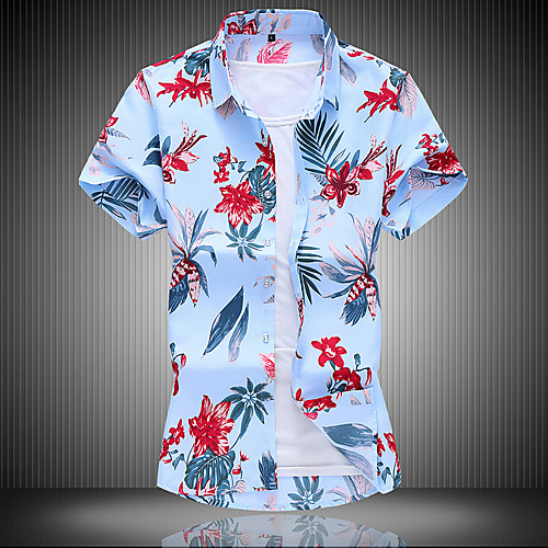

Men's Beach Basic Shirt - Geometric White