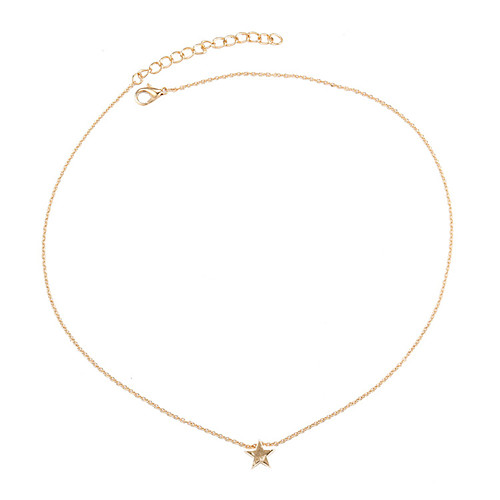 

Women's Choker Necklace Necklace Friends European Romantic Casual / Sporty Sweet Chrome Gold Silver 20 cm Necklace Jewelry 1pc For Street Festival