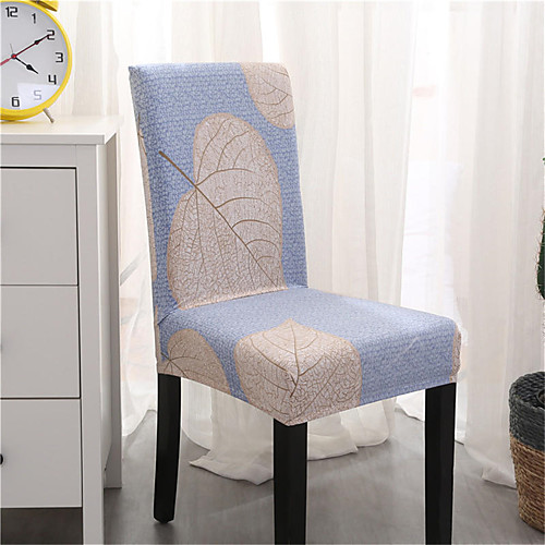 

Leaves Print Very Soft Chair Cover Stretch Removable Washable Dining Room Chair Protector Slipcovers Home Decor Dining Room Seat Cover