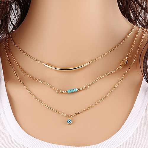 

Women's Choker Necklace Necklace Friends European Romantic Casual / Sporty Sweet Chrome Gold 40 cm Necklace Jewelry 1pc For Street Festival