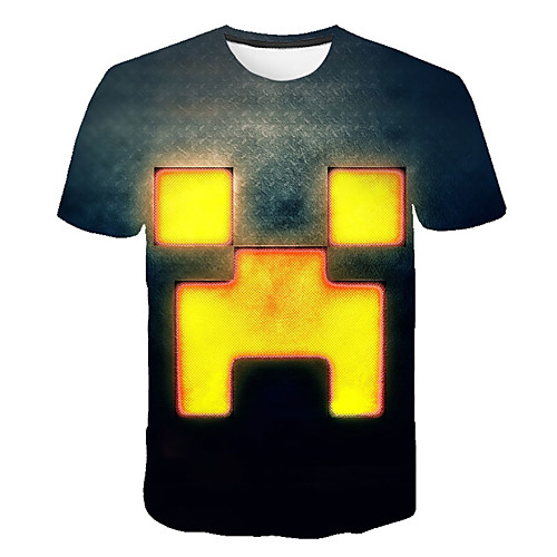 

Men's Daily Sports Street chic / Exaggerated T-shirt - Geometric / 3D Print Rainbow