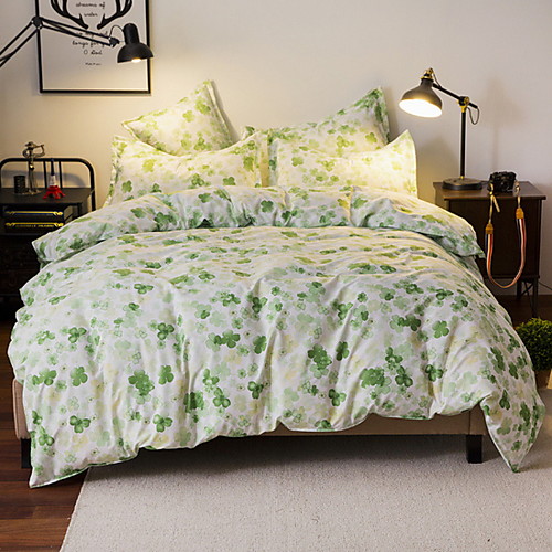 

Duvet Cover Sets 4 Piece Polyester / Polyamide Cartoon Purple Printed Rustic