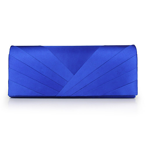 

Women's Silk Evening Bag Solid Color Blue