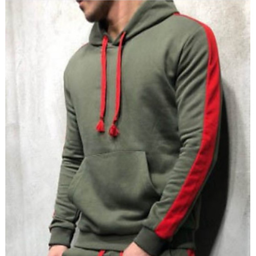 

Men's Casual Hoodie - Striped Wine US32 / UK32 / EU40